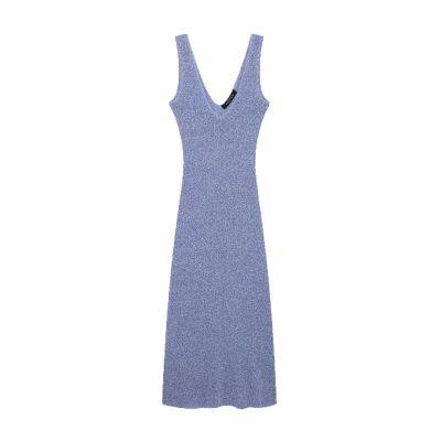 2025 New European and American Fashion Vacation Style Midi Dress