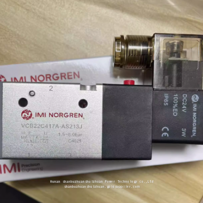 VCB22C417A-AS213J, Norgren, Pilot Operated Solenoid Valve, G1/4' Thread, 24DC