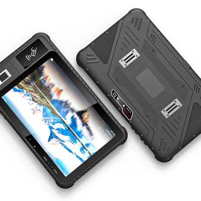Cheapest Factory 10.1'' Android 11 OS IP65 Rugged Android Tablets Industrial Tab with NFC 2D Barcode Fingerprint External RJ45