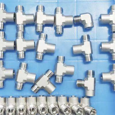 Corrosion-Resistant Double Ferrule Tee Fitting for Chemical Processing Lines
