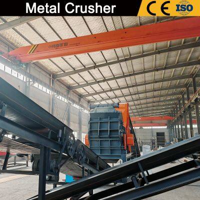 Scrap Metal Drum Crusher for Metal Recycling Production Line