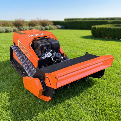 MTSK800 Industrial CE EPA Euro5 Gasoline Engine 4-Stroke Self Propelled All Slopes Servo Motor Driven Zero Turn Flail Lawn Mower