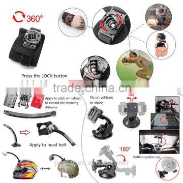 26-in-1 GoPros Accessory Kit for Gopros Hero2/3/3+/4/4 Session With L Size Carring Case