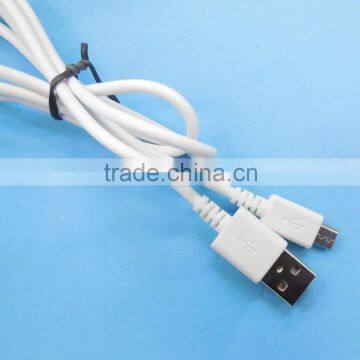 White Injection Micro USB Cable