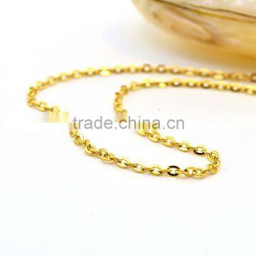 Fashion Long Chain Necklaces Custom Size Gold Plating Thin Neckalce Chain photo-4