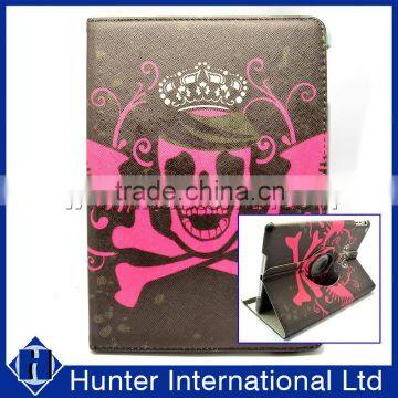 Skull Design Rotating Tablet Case For iPad Air