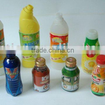 food and beverage bottle shrink film label