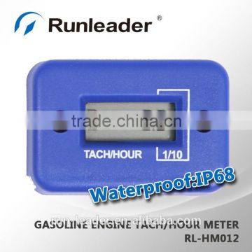 Tach hour meter for all 4 stroke gasoline engine Blue