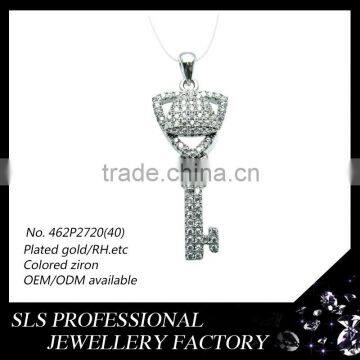 Small cross necklace different style of key pendant necklace for women pendant 925 silver jewellery 2015