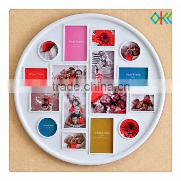 round plastic multi photo frame for sale