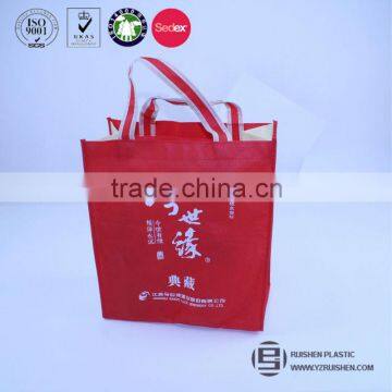 Logo printed non-woven loop handle shopping bag