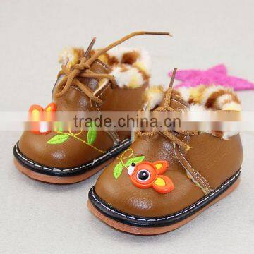 Baby Toddler Shoes Cartoon Add Thick Soft Bottom Warm Shoes
