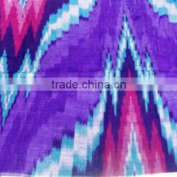 Ikkat Garments Fabric with Indigo Hippie Cotton Fabrics Ikat Chevron, Custom Fabrics