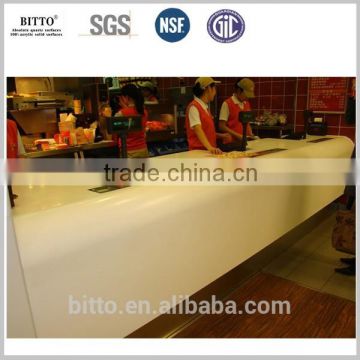 thermoformed acrylic solid surface kitchen cabinet surface / top