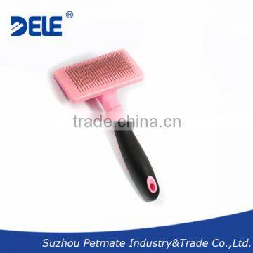 Professional New pet products self-cleaning dog slicker brush deshedding tool and pet grooming brush for dogs