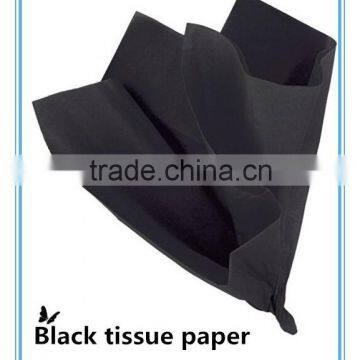 black wrapping thin paper for wrap clothes supplier