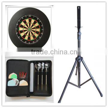 Whole Set Portable Freestanding Dartboard Stand+Dartboard+Surround+Dart Set+Case