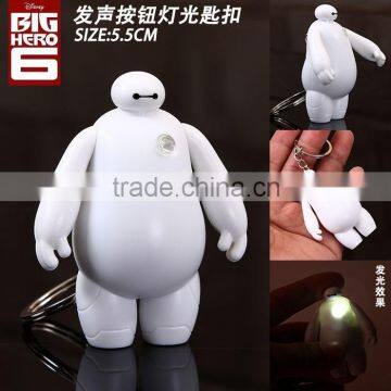 hot new product for 2015 baymax character/big hero6 /baymax keychain vocal"i love u"