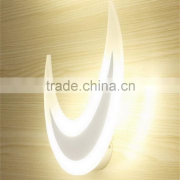 residential indoor decorative aluminum and acryl material modern led wall sticker lamp