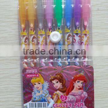 BP style fruit scent 6 colors glitter gel pen