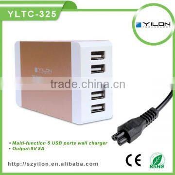 Hot sales wall charger /5v 5ports ac dc usb power adapter for samsung