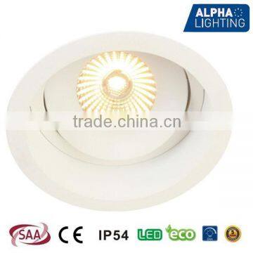 8W IP54 High quality adjustable dimmable anti-glare cob led downlight