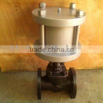 Pneumatic flanged globe valve,control valve,diaphram pneumatic control valve