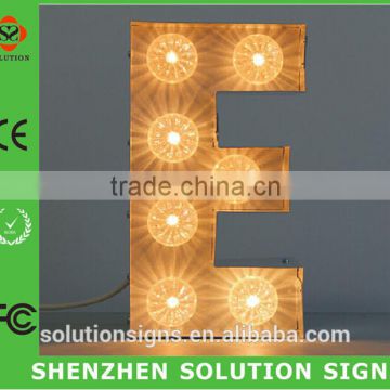 Custom led bulb metal sign for sale