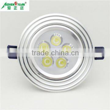2015 Newest design recessed silver 5w led downlight with CE,RoHS
