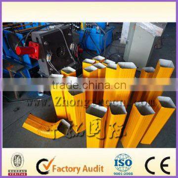 Downspout forming machine and curving machine