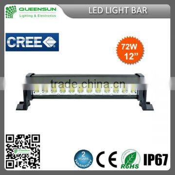 12inch 72W led light bar super bright affordable price latest LED light bar DRLB72