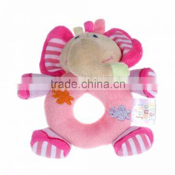 OEM and ODM stuffed animal plush baby rattle baby toy