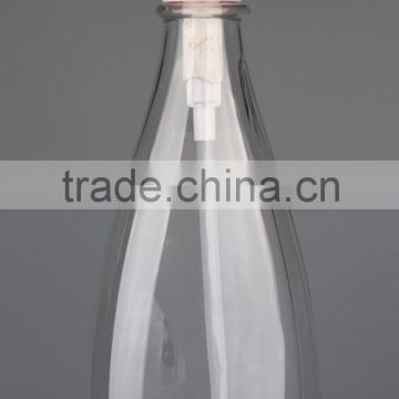 750ml transparent plastic pet bottle for shampoo and shower gel