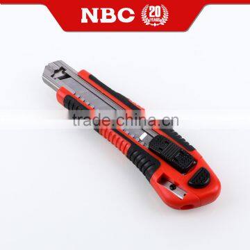 Manufacture Easy Cut 18mm Utility Knife With Safety Cutter Knife