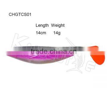 CHGTCS01 new design lifelike fish bait soft fishing lure