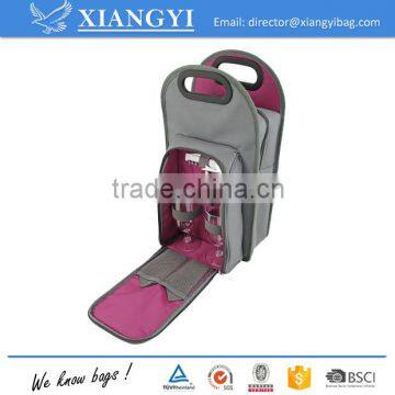 2016 Top Quality Portable 2 Bottle Tote Wine Bottle Bag photo-2