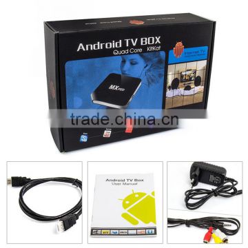 Smart TV Box MX Pro Amlogic S805 Quad Core 1.5GHz Bluetooth Smart Mini PC