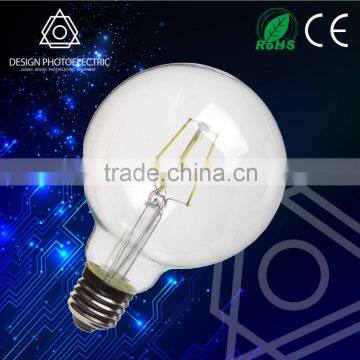 Very long lifespan edison vintage bulb g125 edison bulb lamp glass G125 lamp E27 filament light