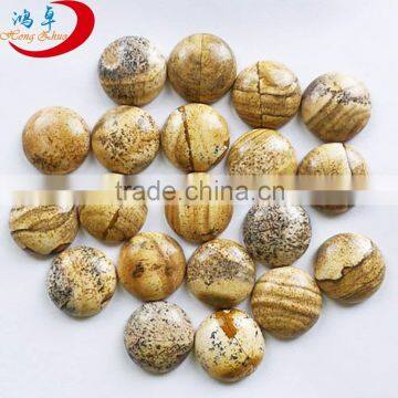 wholesale picture jasper semi precious stone cabochon