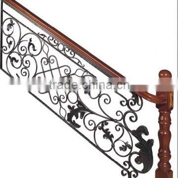 wrought iron stair railing panels/metal staircase/stairway handrail