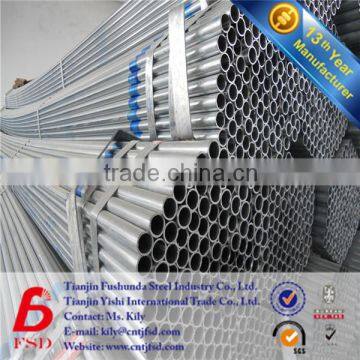 China Steel Pipe Mill Q235 Threaded Galvanized Pipe 3 inch