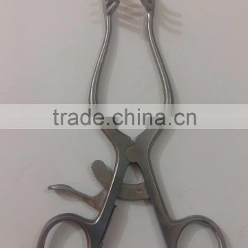 Weitlaner-Wullstein Retractor / general purpose ENT instrument/Weitlaner Wullstein Retractor 3x4 Prongs 13cm