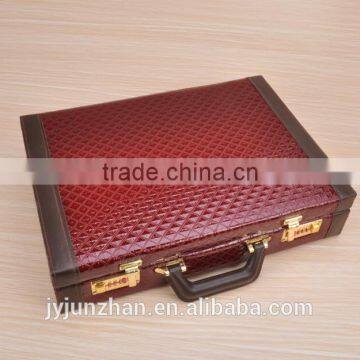72pcs stainless steel cutlery in leather box packing and low price