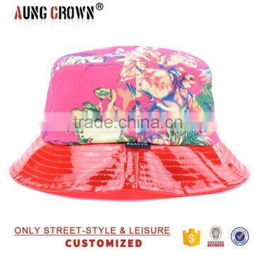 allover custom cheap wholesale floral print bucket hat