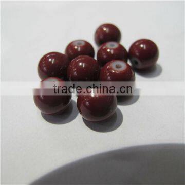 4mm cheap round neon color glass beads SCB026