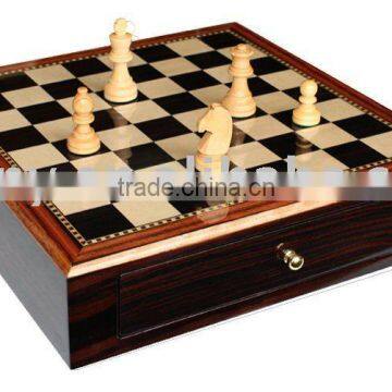 Prevalent Wooden Chess Box with 2 Drawers