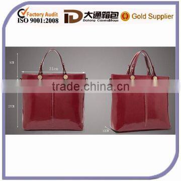 New Design PU Leather Women Lady Short Handle Fashion Handbag Korea The Most Popular Tote Promotional Messenger Bag