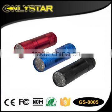 Onlystar GS-8005 portable cheap aluminum 9 led torch