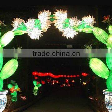 outdoor plant passageway lantern