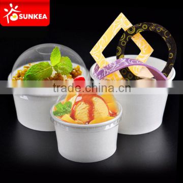 6oz 8oz 10oz paper ice cream cups with custom design